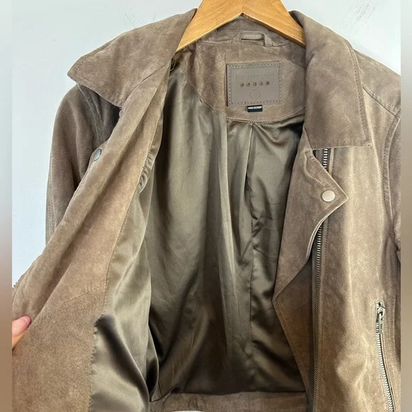Blank NYC Brown Suede Moto Jacket - Picture 10 of 15